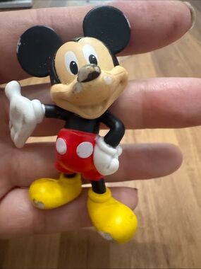 Disney Mickey Mouse Red, Yellow & Black Mini Figurine